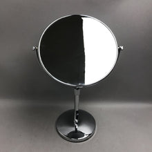 Load image into Gallery viewer, Silver Tone Double Sided Swivel Vanity Mirror (17")
