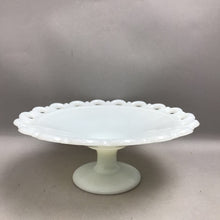 Load image into Gallery viewer, Milk Glass Anchor Hocking Colony Lace Compote (4x11)
