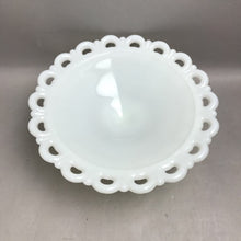 Load image into Gallery viewer, Milk Glass Anchor Hocking Colony Lace Compote (4x11)
