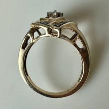 Load image into Gallery viewer, 10K Gold Diamond Cocktail Ring sz 7 (5.3g)
