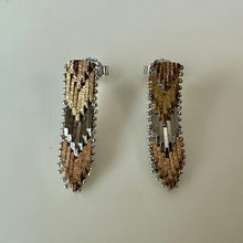 Load image into Gallery viewer, 10K Black Hills Gold Sterling 1" Earrings (3.7g)
