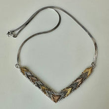 Load image into Gallery viewer, 10K Black Hills Gold Sterling 16" V-Shaped Necklace (8.4g)
