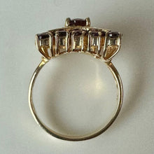 Load image into Gallery viewer, 10K Gold Garnet Vintage Filigree Ring sz 7 (4.2g)
