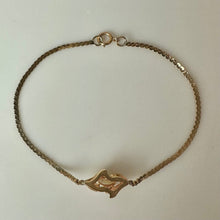 Load image into Gallery viewer, 14K Gold Opal Diamond Vintage 7" Bracelet (2.5g)
