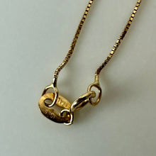 Load image into Gallery viewer, 10K Gold Blue Topaz Cross Pendant on 18" Chain Necklace (2.2g)
