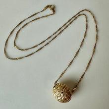 Load image into Gallery viewer, 14K Gold Faceted Slide Pendant on 18" Chain Necklace (2.3g)
