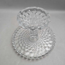 Load image into Gallery viewer, Fostoria American Clear Round Pedestal Cake Stand w/ Rum Well (~7x10x10)
