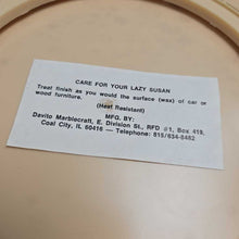 Load image into Gallery viewer, Vintage Davito Marblecraft Cultured Marble Lazy Susan (1x16x16)
