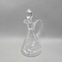 Load image into Gallery viewer, Clear Cut Glass Cruet (~6.75)

