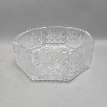 Load image into Gallery viewer, Octagonal Lead Crystal Serving Bowl (~3x7x7)
