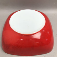 Load image into Gallery viewer, Vintage Pyrex Red Square 2 1/2 Qt Hostess Bowl Ovenware USA #525B-025 (As Is)

