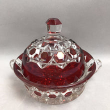 Load image into Gallery viewer, Vintage EAPG Red Block Covered Cheese Dish (6")
