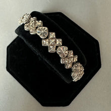 Load image into Gallery viewer, Vintage Beverly Hills Sterling XO Heart Link Bracelet (7.25")
