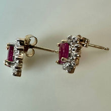 Load image into Gallery viewer, 10K Gold Ruby Stud Earrings (1.3g)
