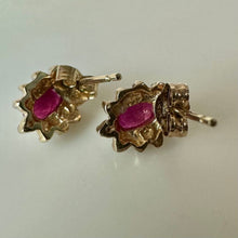 Load image into Gallery viewer, 10K Gold Ruby Stud Earrings (1.3g)
