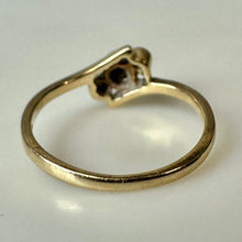 Load image into Gallery viewer, 10K Gold Diamond Vintage Ring sz 4 (1.2g)
