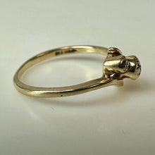 Load image into Gallery viewer, 10K Gold Diamond Vintage Ring sz 4 (1.2g)
