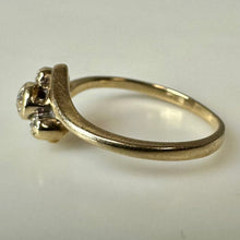 Load image into Gallery viewer, 10K Gold Diamond Vintage Ring sz 4 (1.2g)
