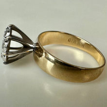 Load image into Gallery viewer, 10K Gold Diamond Vintage Ring sz 7 (3.2g)
