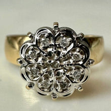 Load image into Gallery viewer, 10K Gold Diamond Vintage Ring sz 7 (3.2g)

