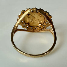 Load image into Gallery viewer, 10K Gold Diamond Panda Coin Replica Ring sz 7 (3.1g)

