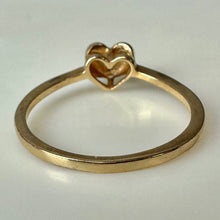 Load image into Gallery viewer, 10K Gold Diamond Heart Ring sz 6.5 (1.3g)
