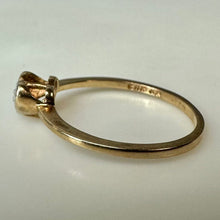 Load image into Gallery viewer, 10K Gold Diamond Heart Ring sz 6.5 (1.3g)
