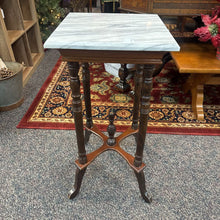 Load image into Gallery viewer, Marble Top End Table (29x15x15) AS IS
