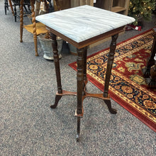 Load image into Gallery viewer, Marble Top End Table (29x15x15) AS IS
