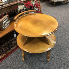 Load image into Gallery viewer, 2 Tier Maple Table (29x25x25) AS IS

