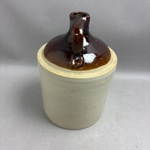 Load image into Gallery viewer, Vintage Western Stoneware Two Tone Jug (11")
