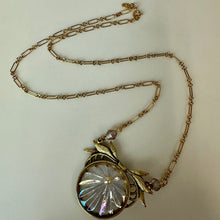Load image into Gallery viewer, Vintage Fenton Carnival Glass Pearl Accent Necklace (19")
