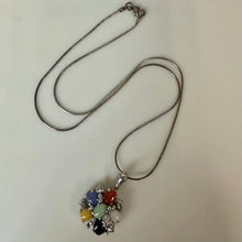 Load image into Gallery viewer, Vintage Sterling Shades of Jade Enhancer Pendant on 18" Chain Necklace (1.25")
