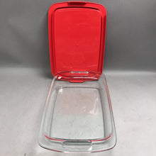 Load image into Gallery viewer, Pyrex C233 Glass 9x13 Easy Grab Handles 3 Quart Casserole Pan with Red Lid
