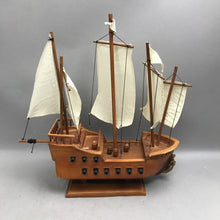 Load image into Gallery viewer, Wooden Sailboat Figurine (~15.5x15x4)
