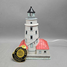 Load image into Gallery viewer, Lefton Historic American Lighthouse Collection Lamp - Chicago Harbor, IL (9")
