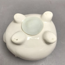 Load image into Gallery viewer, Vintage Ceramic Piggy Bank Shamrock Clover White Pig Coin Bank (5")
