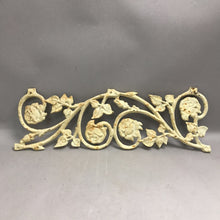 Load image into Gallery viewer, Antique White Painted Metal Scroll (20x6) 2 Available
