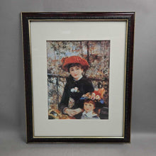 Load image into Gallery viewer, Framed Renoir Print - Two Sisters (On the Terrace) (22.5x18.5)
