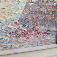 Load image into Gallery viewer, Marie Charlot Signed Heavy Impasto/Oil Painting - European City Scene (25x29)
