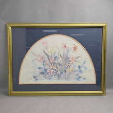 Load image into Gallery viewer, Framed Mary Bertrand Watercolor Print - Floral Scene (22.5x30.5)
