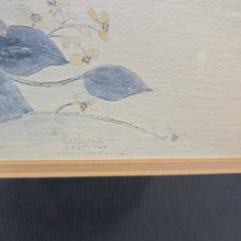 Load image into Gallery viewer, Framed Mary Bertrand Watercolor Print - Floral Scene (22.5x30.5)

