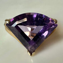 Load image into Gallery viewer, 14K Gold Amethyst Ring sz 6 (3.6g)
