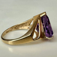 Load image into Gallery viewer, 14K Gold Amethyst Ring sz 6 (3.6g)
