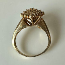 Load image into Gallery viewer, 14K Gold Diamond Vintage Cocktail Ring sz 5.5 (6.1g)
