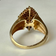 Load image into Gallery viewer, 14K Gold Diamond Vintage Cocktail Ring sz 5.5 (6.1g)
