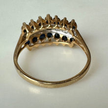 Load image into Gallery viewer, 10K Gold Sapphire Diamond Ring sz 6 (2.1g)
