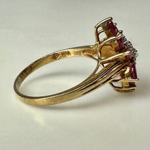 Load image into Gallery viewer, 10K Ruby Diamond Ring sz 6 (2.2g)
