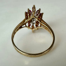 Load image into Gallery viewer, 10K Ruby Diamond Ring sz 6 (2.2g)
