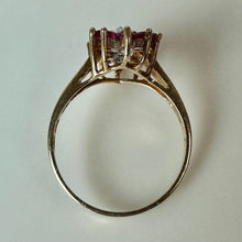 Load image into Gallery viewer, 10K Ruby Diamond Ring sz 6 (2.2g)
